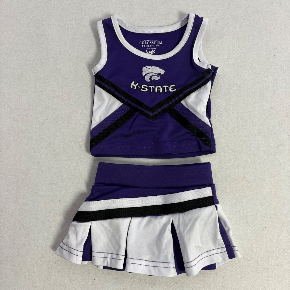 Colosseum Purple K-State Wildcats Cheerleading Set Girls 3-6 Months Game Day